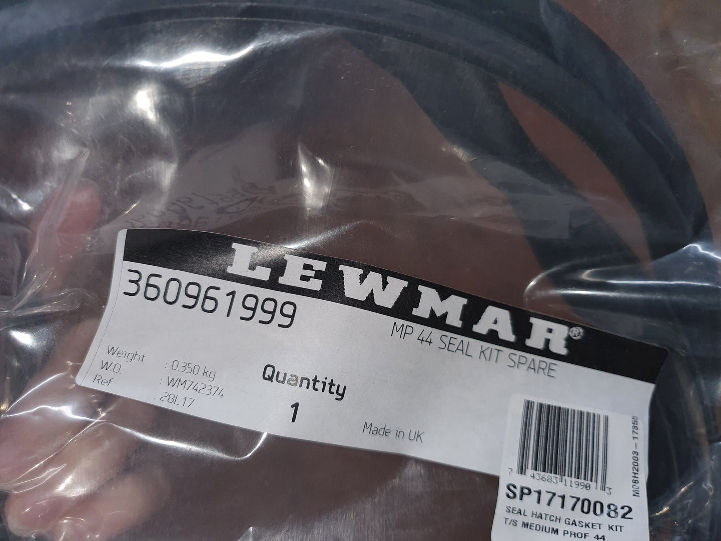 Lewmar hatch seal kit LP10