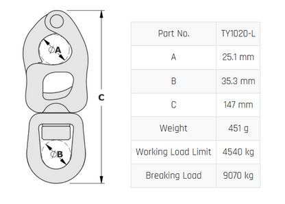T20 Large Bail Trigger Snap Shackle