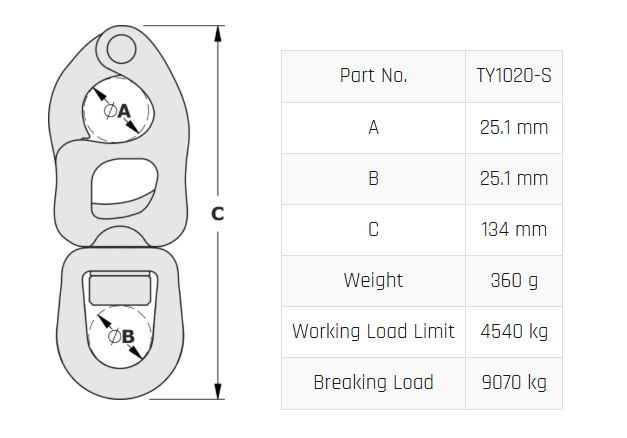 Tylaska T20 Standard Bail Trigger Snap Shackle