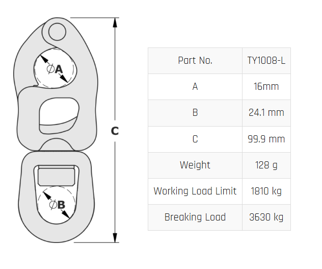 T8 Large Bail Trigger Snap Shackle