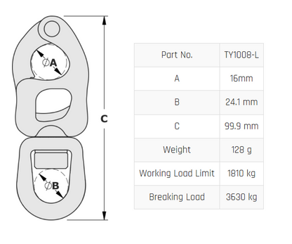 T8 Large Bail Trigger Snap Shackle
