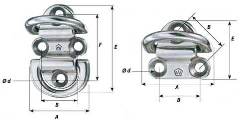 double Folding Padeye