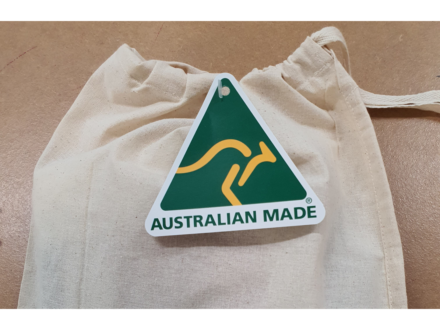 Sustainable packaging and australian made tag